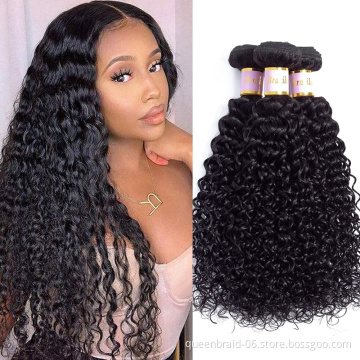 Human Hair Bundles for Black Women Mongolian Afro Kinky Curly Bundles Unprocessed Hair Extension Bundles Remy Hair Natural Color